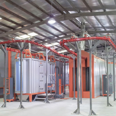 ​苏州PCM法资泵业公司组合式输送喷漆烘干生产线已竣工